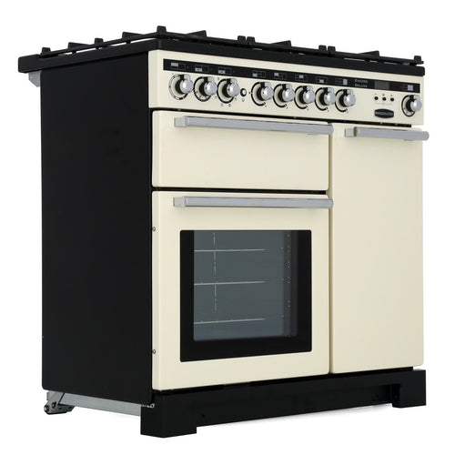 Rangemaster EDL90DFFIV/C - Ivory 90cm Range Cooker - Dual Fuel - A Energy Rated
