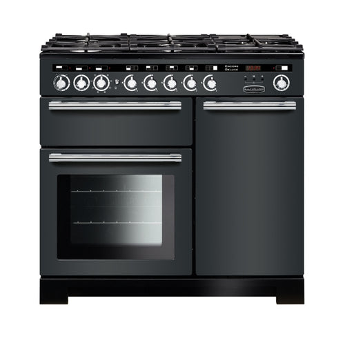 Rangemaster EDL100DFFSL/C - Slate 100cm Range Cooker - Dual Fuel - A Rated