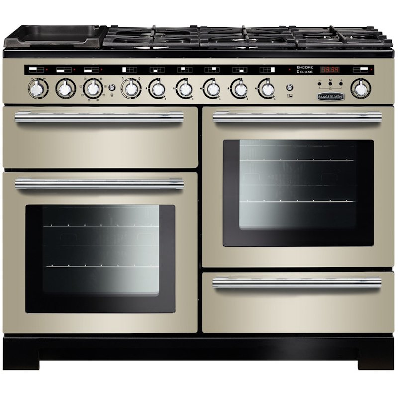 Rangemaster Encore EDL110DFFIV/C - Ivory Range Cooker - 110cm Dual Fuel - A Rated