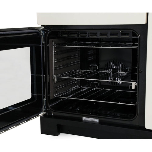 Rangemaster EDL90EIBL/C - Black/Chrome 90cm Range Cooker - Twin Ovens - A Energy