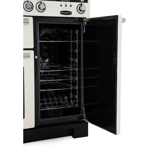 Rangemaster EDL90EIBL/C - Black/Chrome 90cm Range Cooker - Twin Ovens - A Energy