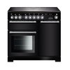 Rangemaster EDL100EIBL/C - Black/Chrome 100cm Range Cooker - Induction - A Rated
