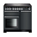 Rangemaster EDL100EISL/C - Slate/Chrome 100cm Range Cooker - Dual Oven - A Rated