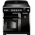 Rangemaster CLA90ECBL/C - Black/Chrome Range Cooker - 79L + 67L Dual Oven - A Rated