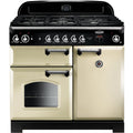 Rangemaster Classic CLA100NGFCR/C - Cream 100cm Gas Range Cooker - Dual Ovens - A+ Rated