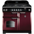 Rangemaster Classic CLA100NGFCY/C - Red/Chrome 100cm Range Cooker - Gas - A+ Rated