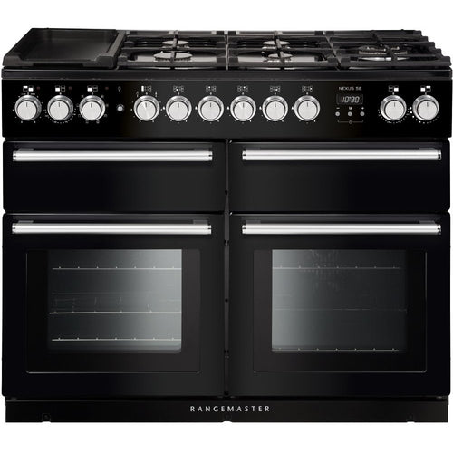Rangemaster Nexus SE NEXSE110DFFBL/C - Black 110cm Range Cooker - Dual Fuel - A Rated