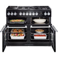 Rangemaster Nexus SE NEXSE110DFFSL/C - Slate/Chrome Black Range Cooker - Dual Fuel - A Rated