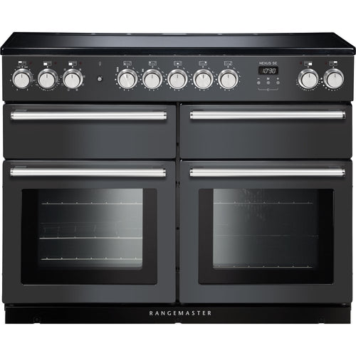 Rangemaster Nexus SE NEXSE110EISL/C - Slate / Brushed Chrome Range Cooker - 110cm - 7 Zone Induction - A Energy Rated