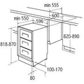 CDA FW284/2 - White Built-in Freezer - 95L Capacity