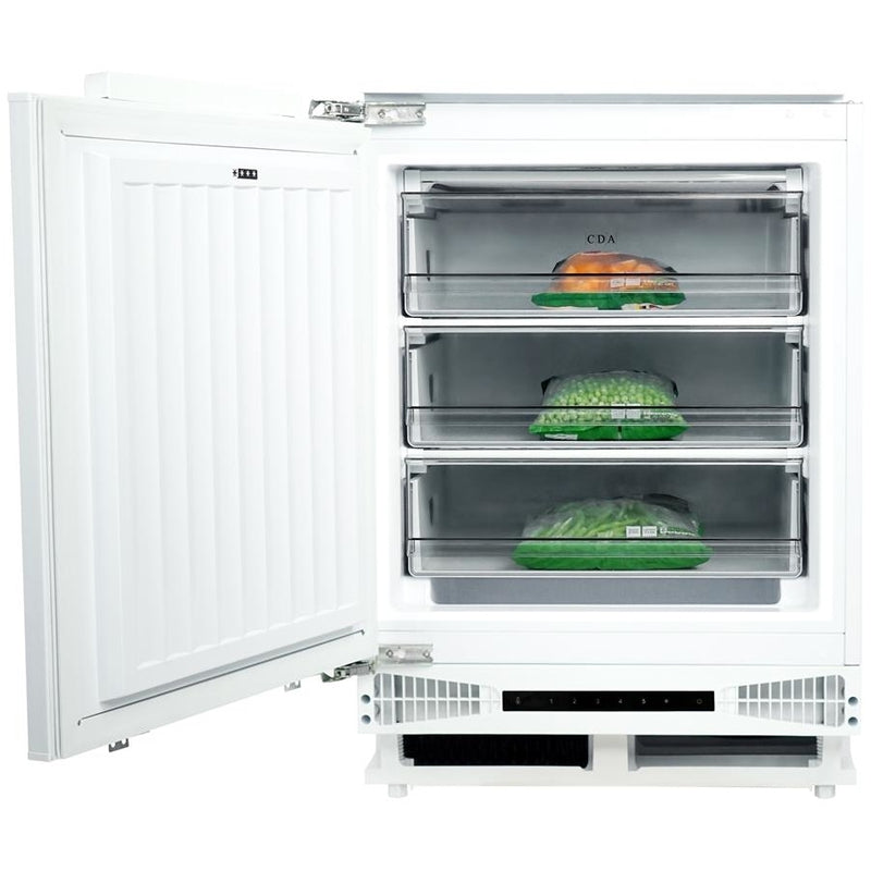 CDA FW284 - White Built-Under Freezer - 105L Capacity - E Energy Rating