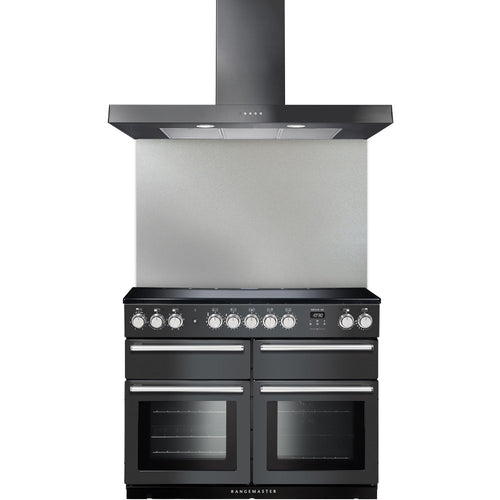 Rangemaster UNBHDS110SL - Slate Chimney Cooker Hood - 110cm - B Energy Rated