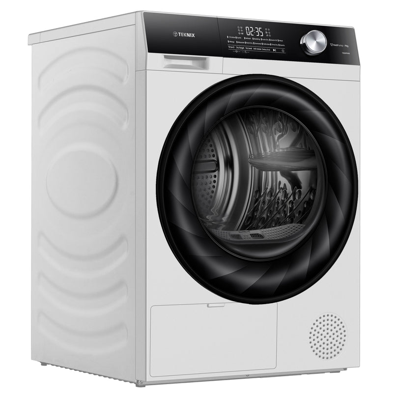 Teknix TK5HP9HW - White 9KG Heat Pump Tumble Dryer - A++ Energy Rating