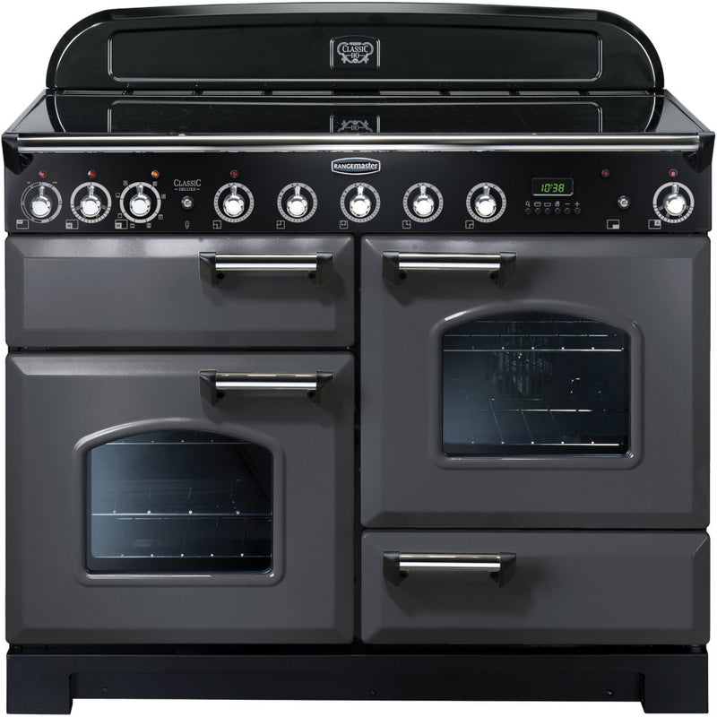 Rangemaster CDL110EISL/C - Slate/Chrome 110cm Range Cooker - Induction - A Rated