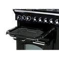 Rangemaster CDL90DFFSL/B - Slate/Brass Dual Fuel Range Cooker - 79L + 67L - A Rated