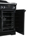 Rangemaster CDL100DFFSL/B - Slate/Brass Dual Fuel Range Cooker - 100cm - A Rated