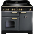 Rangemaster Classic Deluxe CDL100EISL/B - Slate/Grey 100cm Range Cooker - Induction - A Rated
