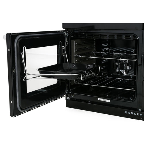 Rangemaster Nexus NEX110EICB/C - Black/Chrome 110cm Range Cooker - Induction - A Rated