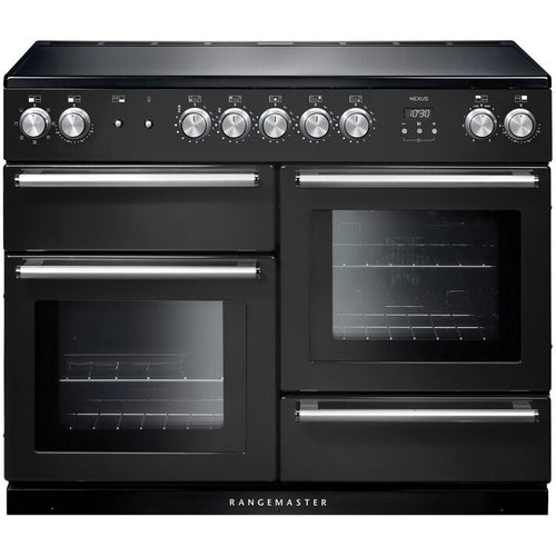 Rangemaster Nexus NEX110EICB/C - Black/Chrome 110cm Range Cooker - Induction - A Rated