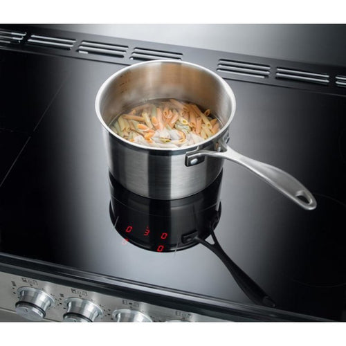 Rangemaster NEXSE110EICB/C - Charcoal Black/Chrome Range Cooker - 79L - A Rated