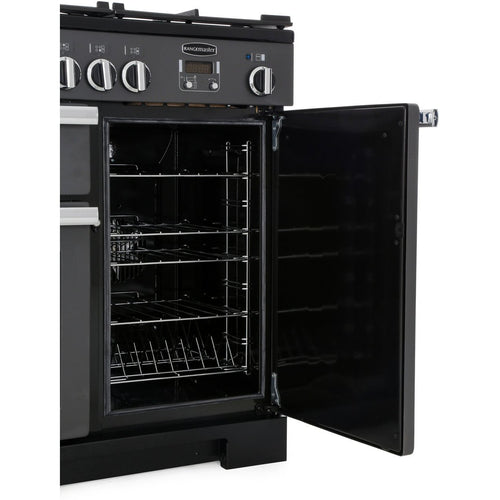 Rangemaster Professional Deluxe PDL100DFFCB/C - Charcoal Black 100cm Range Cooker - A Energy