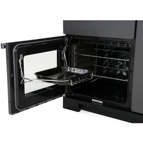 Rangemaster Professional Deluxe PDL100DFFCB/C - Charcoal Black 100cm Range Cooker - A Energy