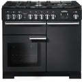 Rangemaster Professional Deluxe PDL100DFFCB/C - Charcoal Black 100cm Range Cooker - A Energy
