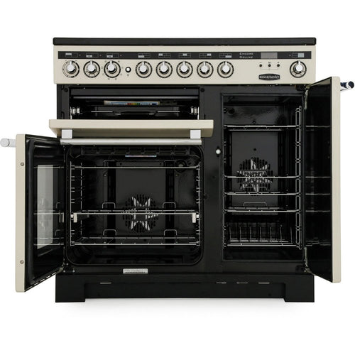 Rangemaster EDL90EICB/C - Charcoal Black/Chrome Range Cooker - 79L + 67L - A Rated