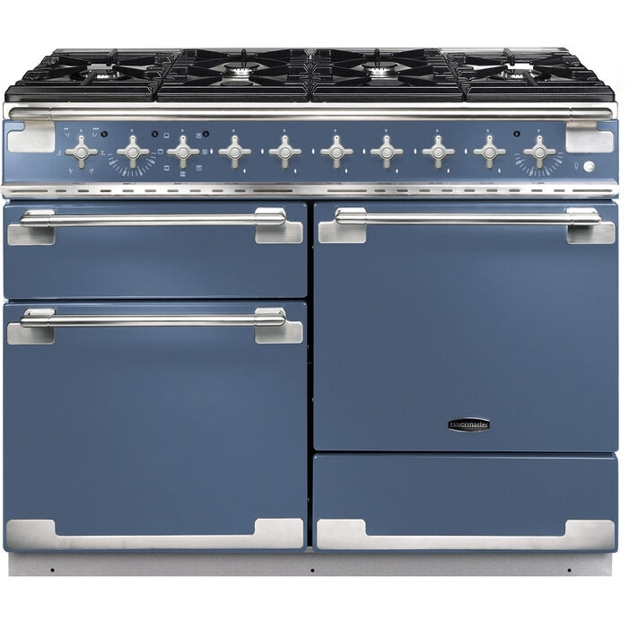 Rangemaster Elise ELS110DFFSB - Stone Blue 110cm Dual Fuel Range Cooker - A Rated