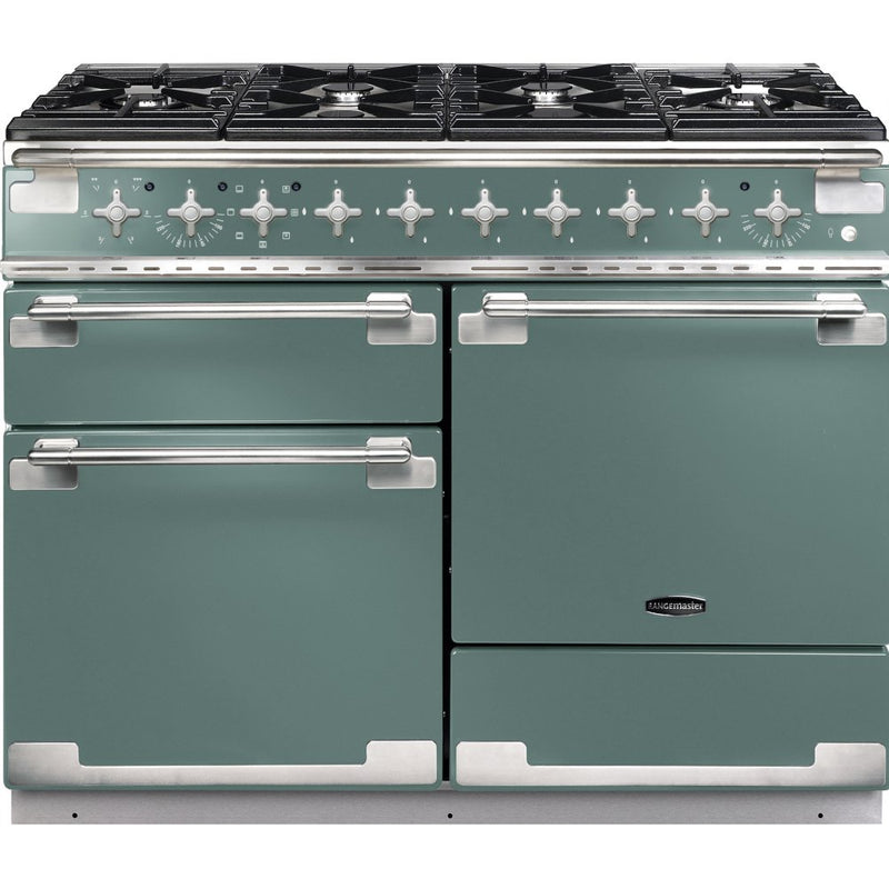 Rangemaster Elise ELS110DFFMG - Green 110cm Dual Fuel Range Cooker - A Rated