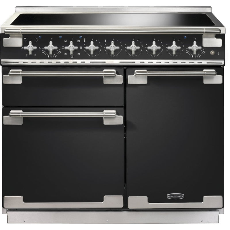 Rangemaster Elise ELS100EICB - Charcoal Black 100cm Range Cooker - Induction - A Rated