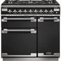 Rangemaster ELS90DFFCB - Charcoal Black Dual Fuel Range Cooker - 79L+67L - A Rated