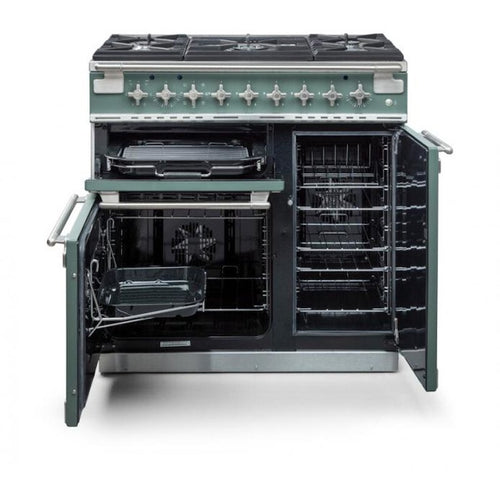 Rangemaster ELS90DFFSB - Stone Blue Dual Fuel Range Cooker - 90cm - A Rated