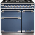 Rangemaster ELS90DFFSB - Stone Blue Dual Fuel Range Cooker - 90cm - A Rated