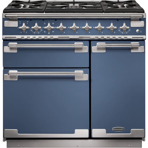 Rangemaster ELS90DFFSB - Stone Blue Dual Fuel Range Cooker - 90cm - A Rated