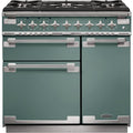 Rangemaster Elise ELS90DFFMG - Mineral Green Dual Fuel Range Cooker - 90cm - A Rated