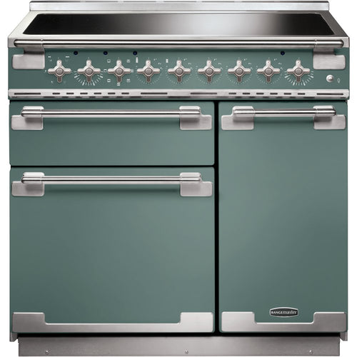 Rangemaster Elise ELS90EIMG - Mineral Green 90cm Range Cooker - Induction - A Rated