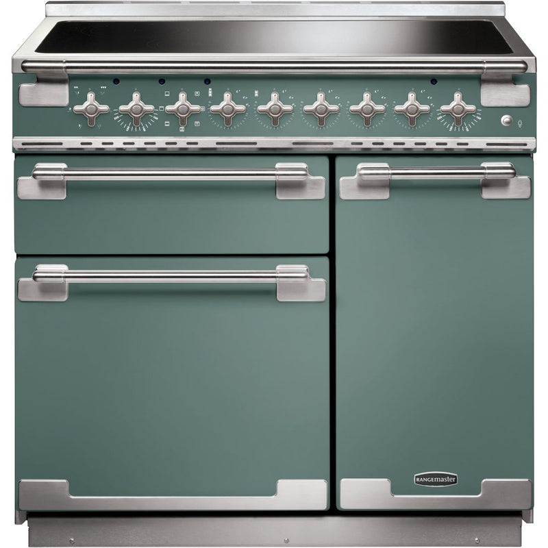 Rangemaster Elise ELS90EIMG - Mineral Green 90cm Range Cooker - Induction - A Rated