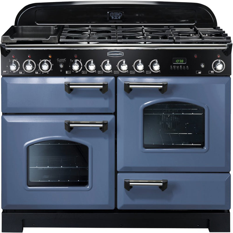 Rangemaster CDL110DFFSB/C - Blue 110cm Range Cooker - Dual Fuel - A Rated