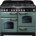 Rangemaster CDL110DFFMG/C - Mineral Green Dual Fuel Range Cooker - 110cm - A Rated