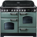 Rangemaster Classic Deluxe CDL110ECMG/C - Mineral Green Ceramic Range Cooker - Dual 79L Ovens - A Rated