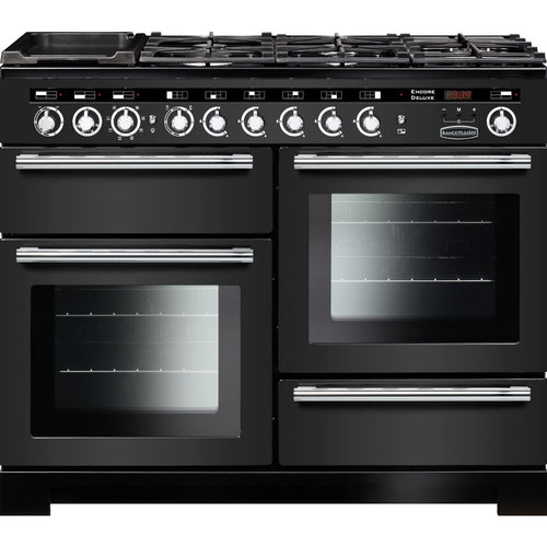 Rangemaster Encore EDL110DFFCB/C - Charcoal Black 110cm Range Cooker - Dual Fuel - A Rated