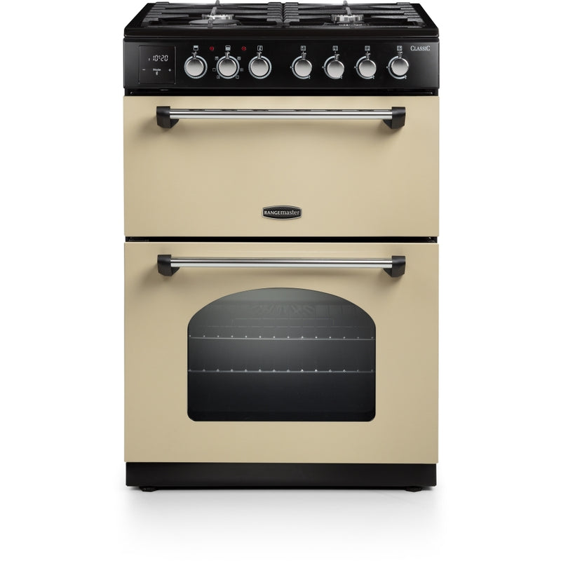 Rangemaster CLA60DFFCR/C - Cream Dual Fuel Cooker - 4 Cooking Zones - A Energy Rating