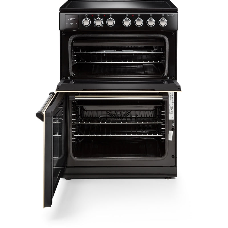 Rangemaster CLA60ECCR/C - Cream Ceramic Electric Cooker - 4 Zones, Double Oven 69/39L, A Energy