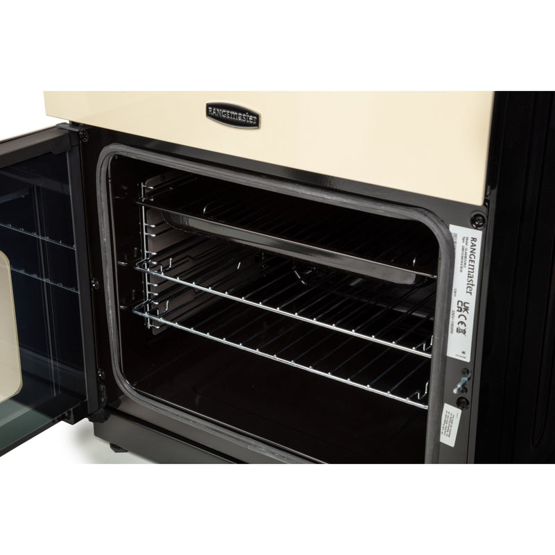 Rangemaster CLA60ECCR/C - Cream Ceramic Electric Cooker - 4 Zones, Double Oven 69/39L, A Energy