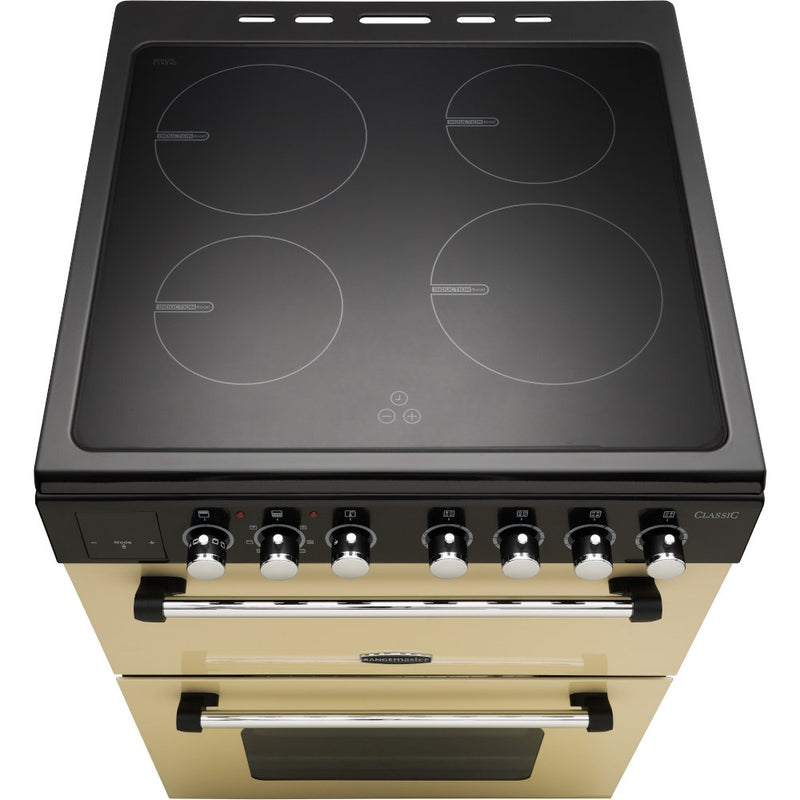 Rangemaster CLA60EICR/C - Cream Electric Cooker - Induction 4 Zone Hob - Double Oven 69/39L - A Energy Rating