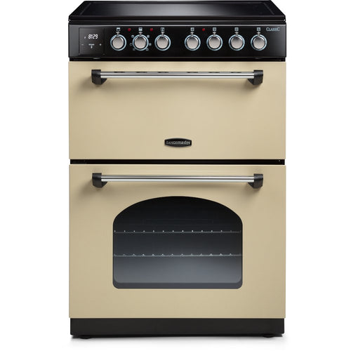 Rangemaster CLA60EICR/C - Cream Electric Cooker - Induction 4 Zone Hob - Double Oven 69/39L - A Energy Rating