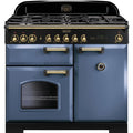 Rangemaster CDL100DFFSB/B - Blue 100cm Range Cooker - Dual Fuel - A Rated