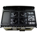 Rangemaster Classic Deluxe CDL110DFFCB/B - Black/Brass 110cm Range Cooker - Dual Fuel - A Rated