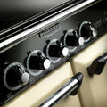 Rangemaster Classic Deluxe CDL110DFFCB/B - Black/Brass 110cm Range Cooker - Dual Fuel - A Rated